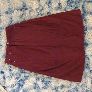 Vintage esprit red denim skirt